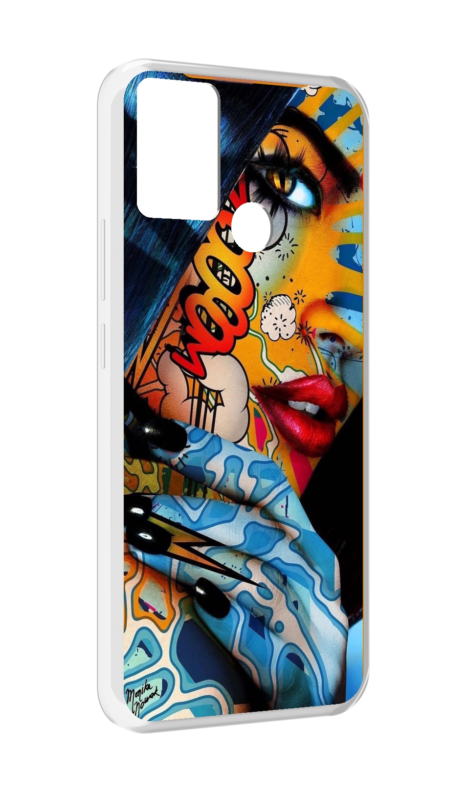 

Чехол MyPads девушка разрисованная краскам иженский для Infinix Hot 11 Play, Прозрачный, Tocco