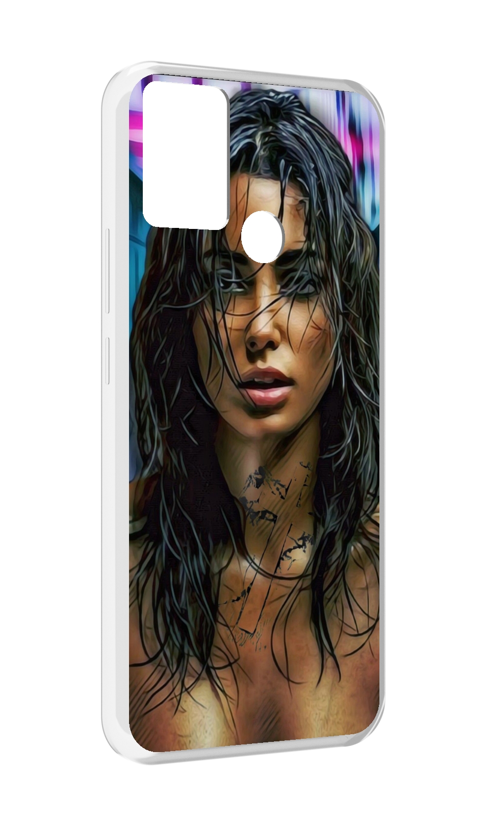 

Чехол MyPads девушка с мокрыми волосами женский для Infinix Hot 11 Play, Прозрачный, Tocco
