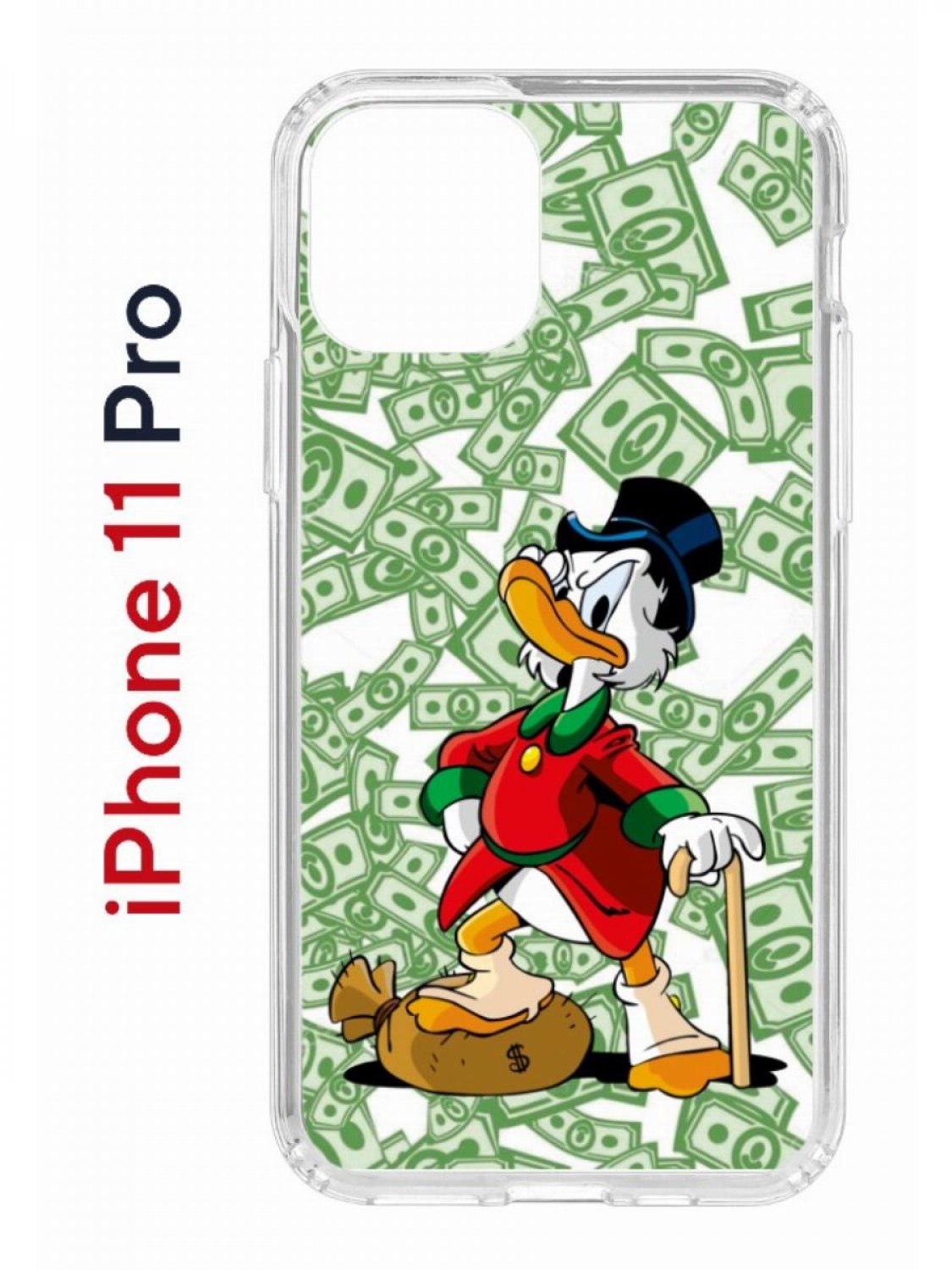 Чехол на iPhone 11 Pro с принтом Kruche Print MacMoney, бампер с защитой камеры