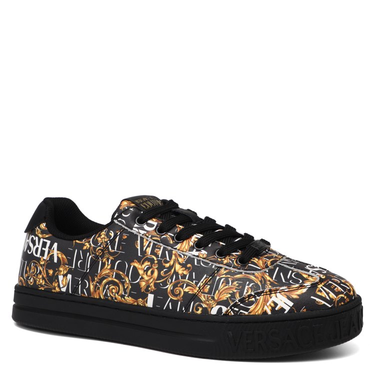 

Кеды мужские Versace Jeans Couture 76YA3SK6 черные 44 EU, Черный, 76YA3SK6