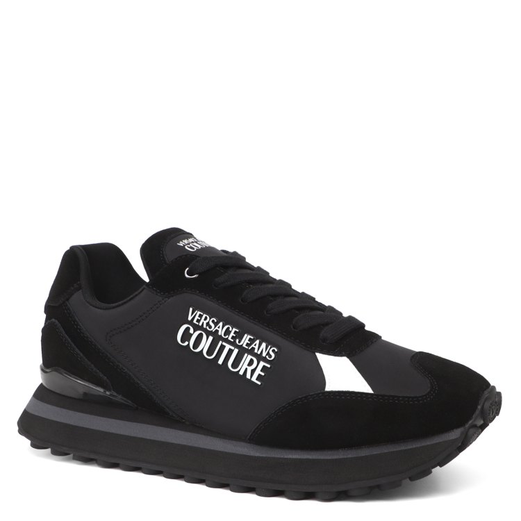 

Кроссовки мужские Versace Jeans Couture 76YA3SE2 черные 43 EU, Черный, 76YA3SE2