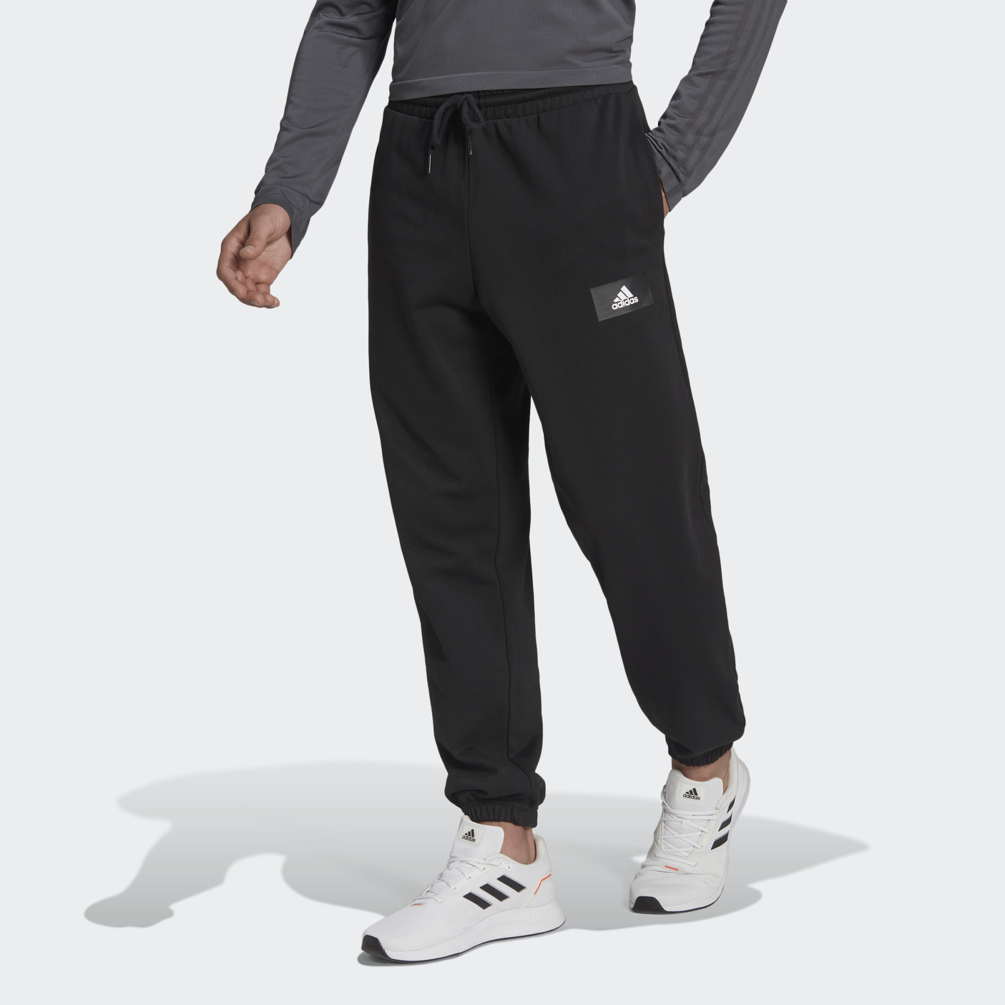 фото Спортивные брюки мужские adidas ssentials feelvivid cotton pants черные l