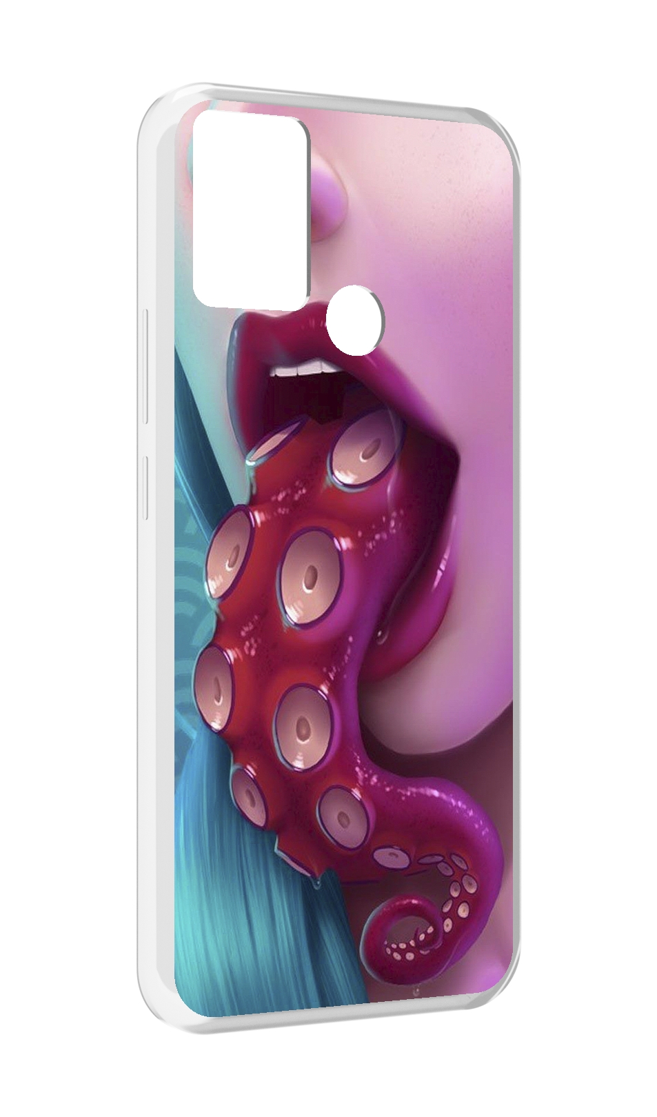 

Чехол MyPads девушка с щупальцой женский для Infinix Hot 11 Play, Прозрачный, Tocco