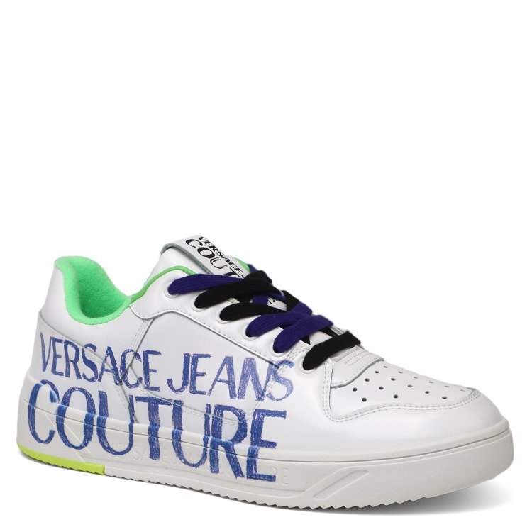 

Кеды мужские Versace Jeans Couture 76YA3SJ5 белые 43 EU, Белый, 76YA3SJ5