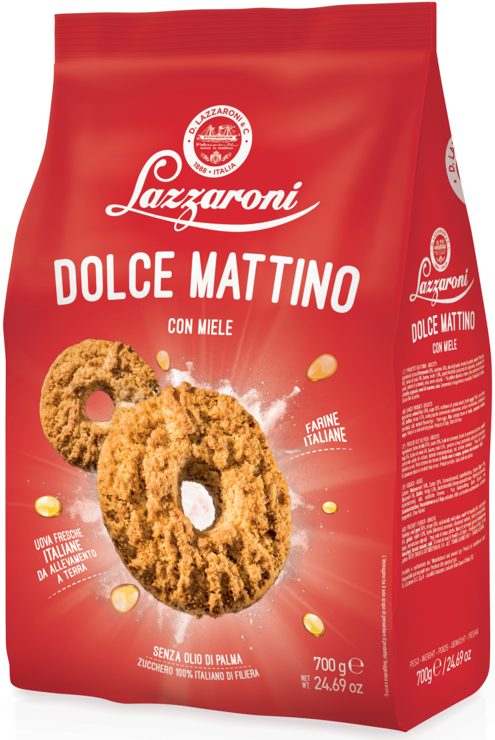 

Печенье LAZZARONI "DOLCE MATTINO" с натуральным медом 300г