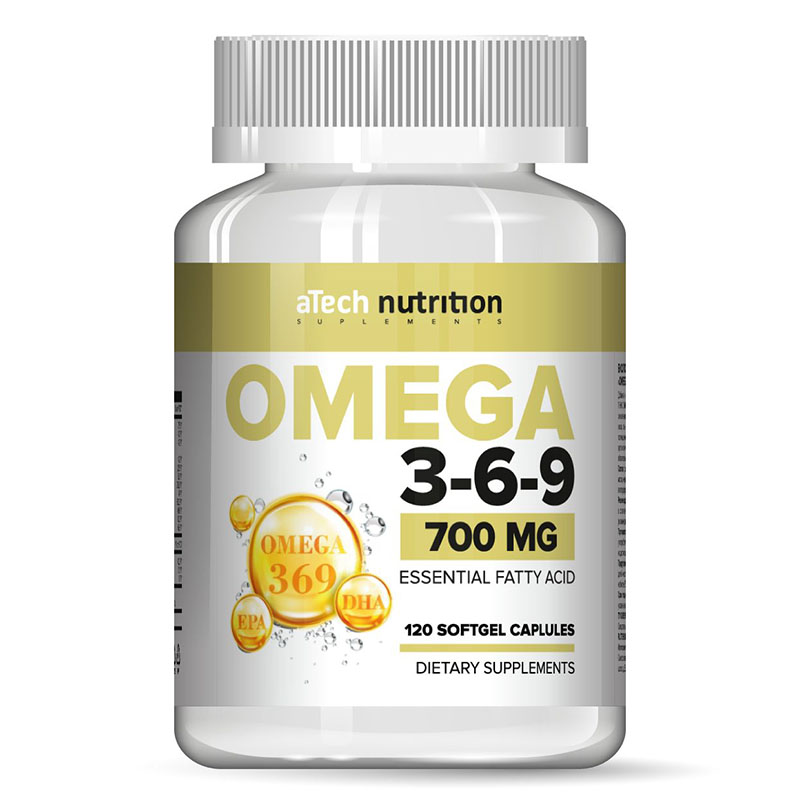 Купить Омега жиры aTech Nutrition Omega 3-6-9 700 мг капсулы 120 шт.