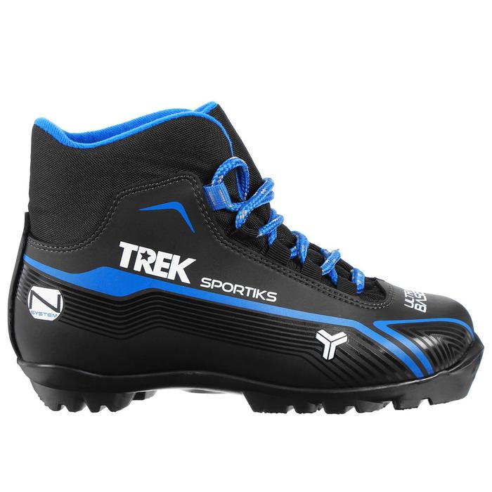 фото Ботинки для беговых лыж trek sportiks nnn ик, черный, лого синий, размер 36