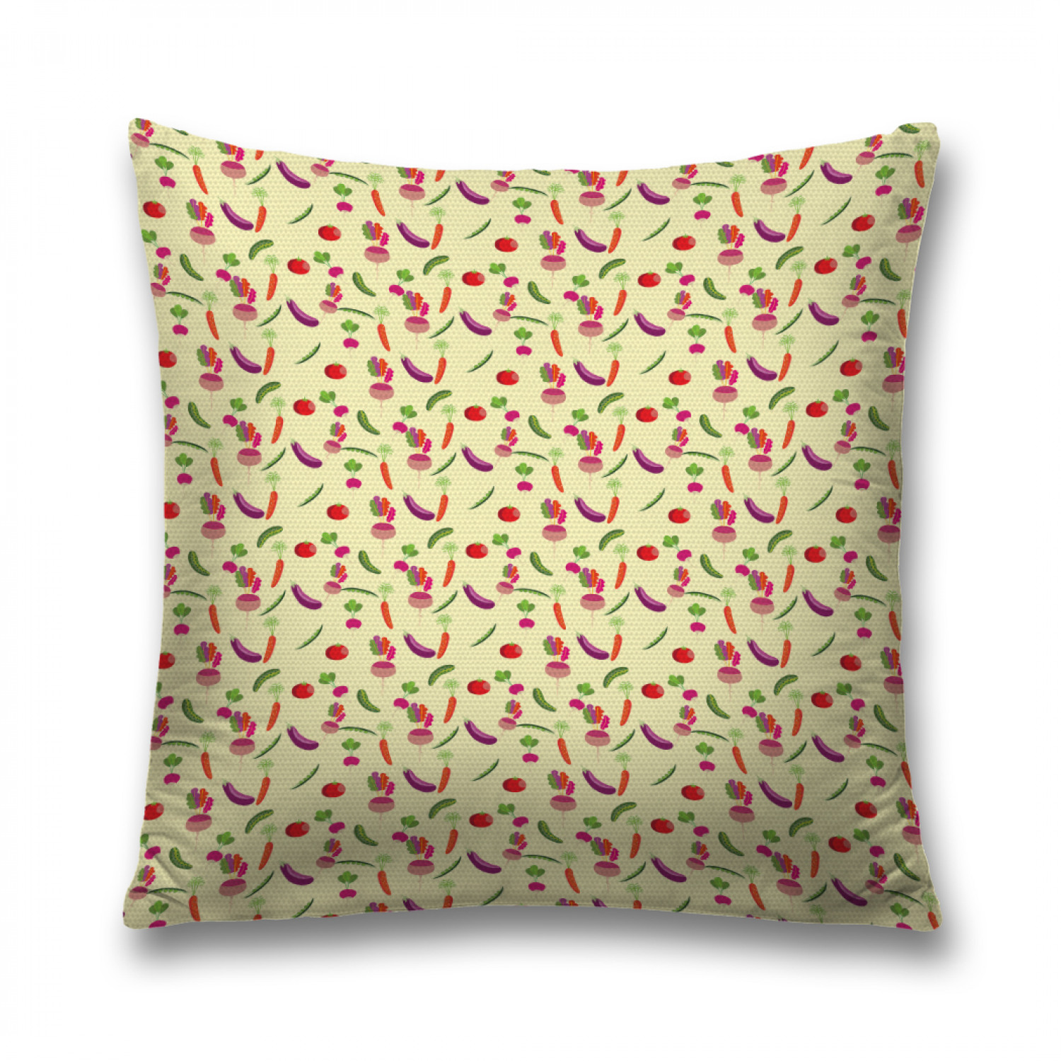 

Наволочка декоративная JoyArty "Буряк и редис" на молнии, 45x45 см, Желтый, Буряк и редис