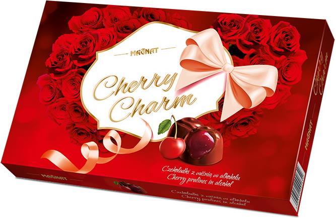 

Конфеты Magnat Cherry Charm пралине из темного шоколада с вишневым ликером