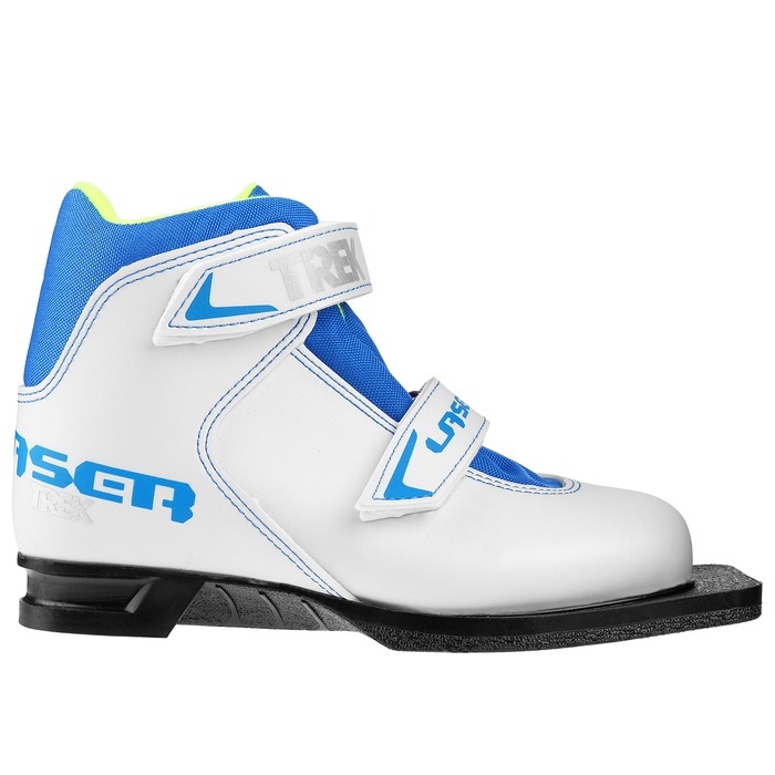 Ботинки для беговых лыж Trek Laser NN75 ИК, белый, лого синий, размер 34