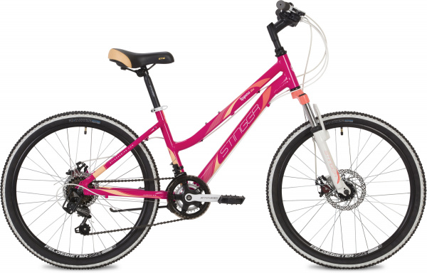 фото Велосипед детский stinger 24 laguna d microshift 2021 розовый 12