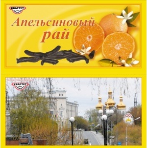 

Шоколадные конфеты Квартет Апельсиновый рай 220 г
