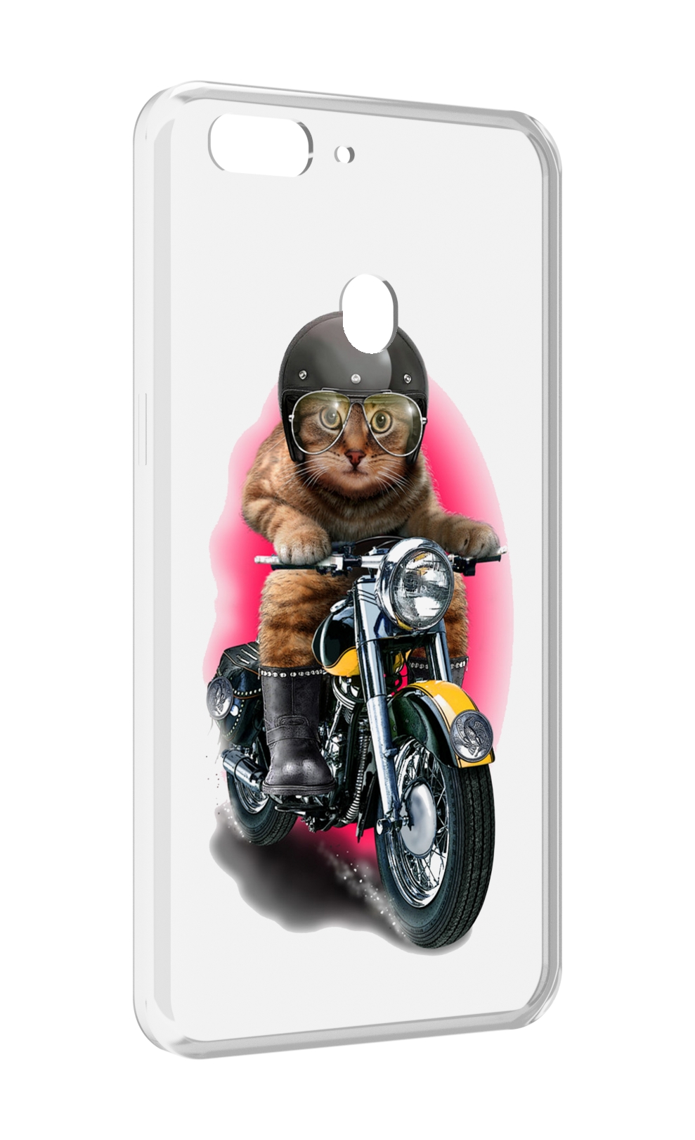 

Чехол MyPads мото-кот для Oppo Realme 2, Прозрачный, Tocco