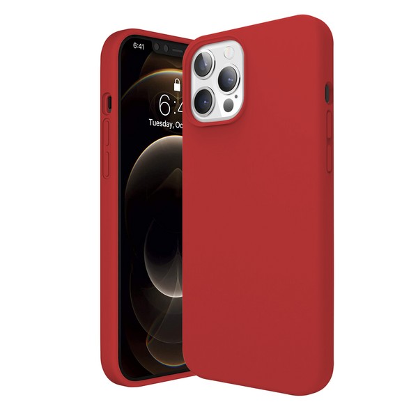 фото Чехол krutoff silicone case для iphone 12 pro max (red) 14 ( айфон 12 про макс), красный