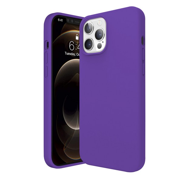 фото Чехол krutoff silicone case для iphone 12 pro max (purple)