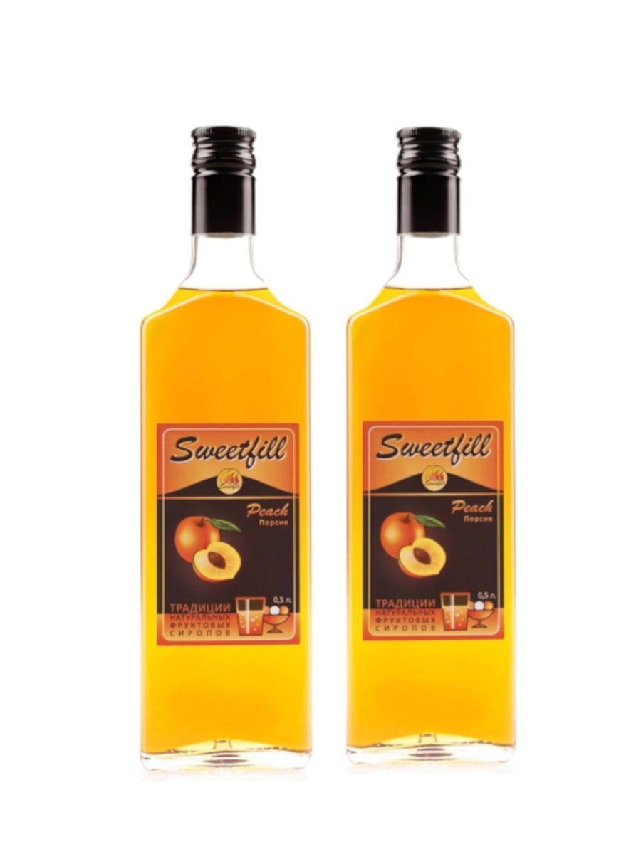

Комплект сиропов Sweetfill Персик, 2 шт по 0,5 л