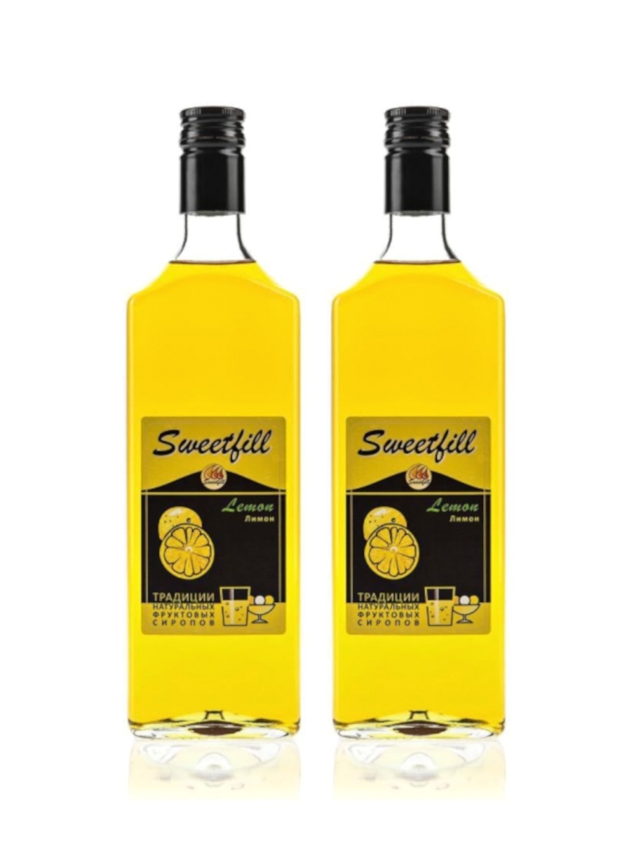 Комплект сиропов Sweetfill Лимон, 2 шт по 0,5 л