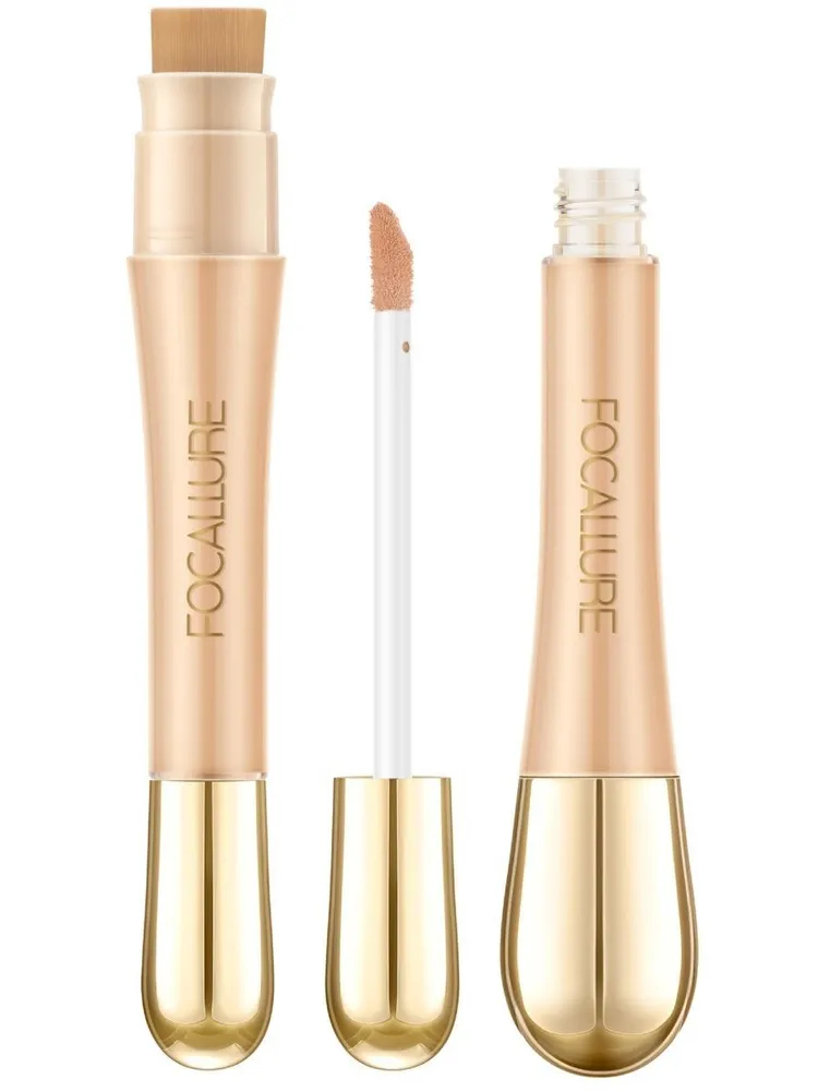 Консилер для лица FOCALLURE Soft Matte Complete Concealer, тон 03 Персиковый, 8 г focallure консилер с кистью soft matte complete concealer