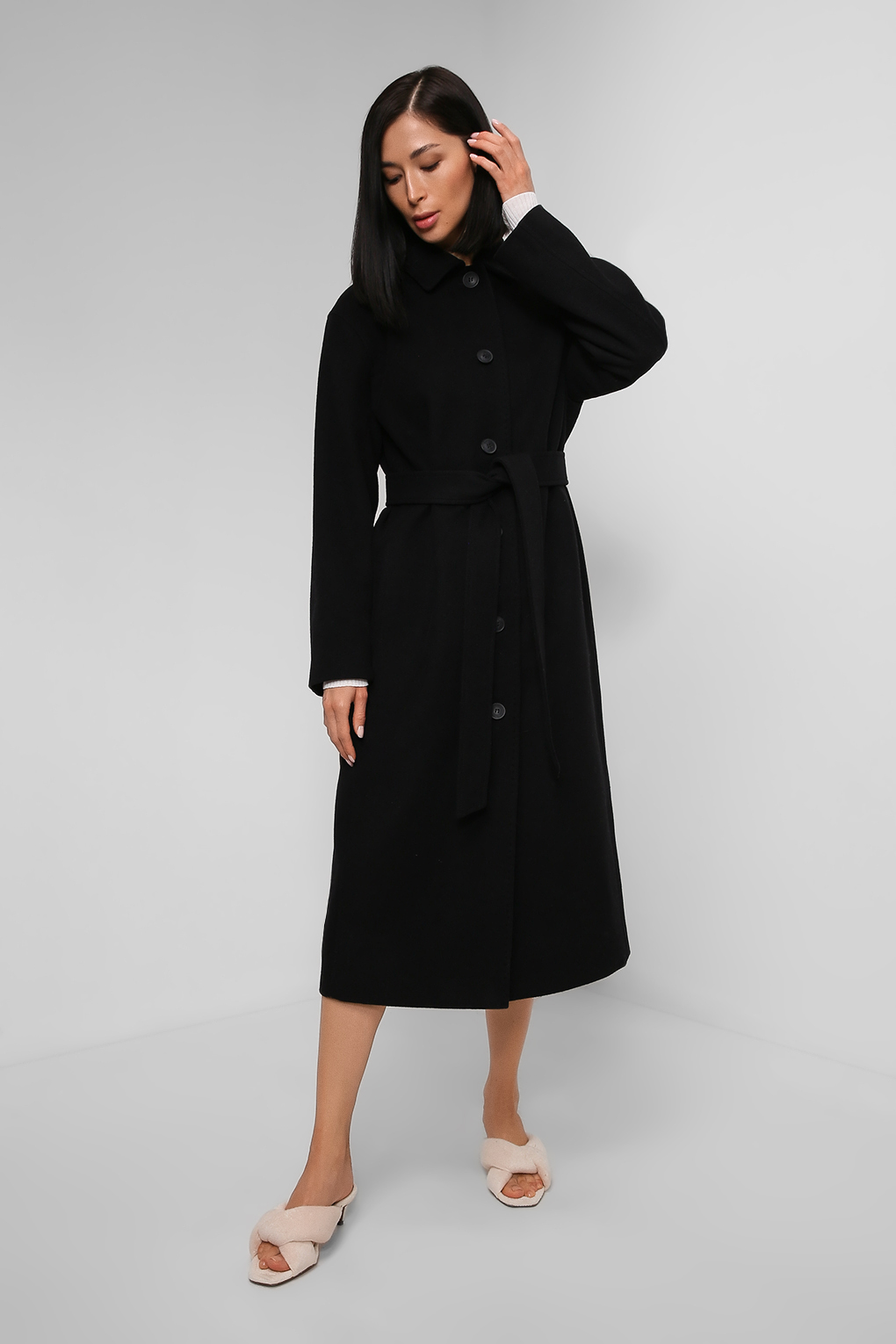 

Пальто женское SABRINA SCALA SS22016169-001 черное 48 RU, Черный, SS22016169-001