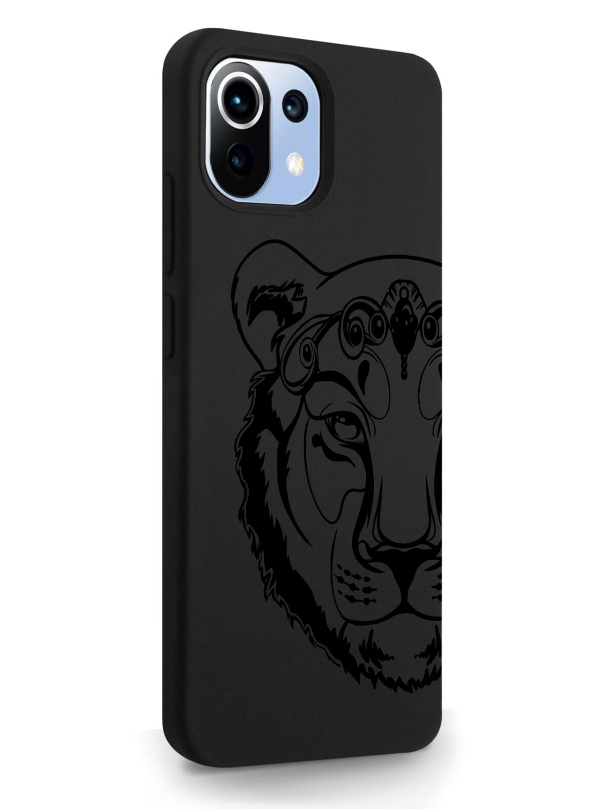 фото Чехол musthavecase для xiaomi mi 11 lite львица черный