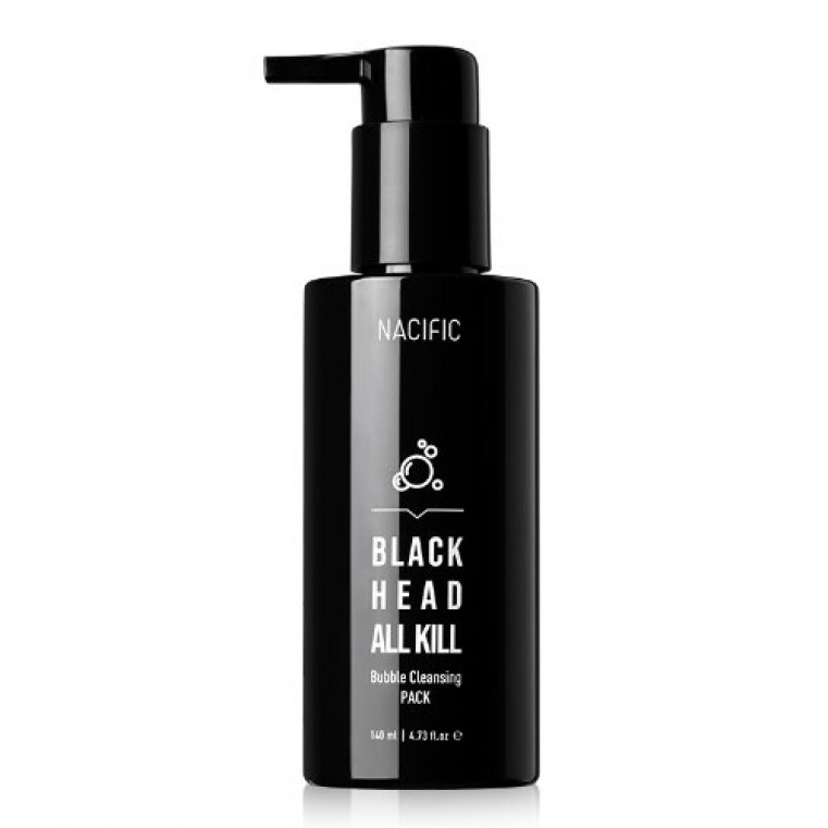 Пузырьковая пенка NACIFIC BLACKHEAD ALL KILL BUBBLE L CLEANSING PACK, 140мл.