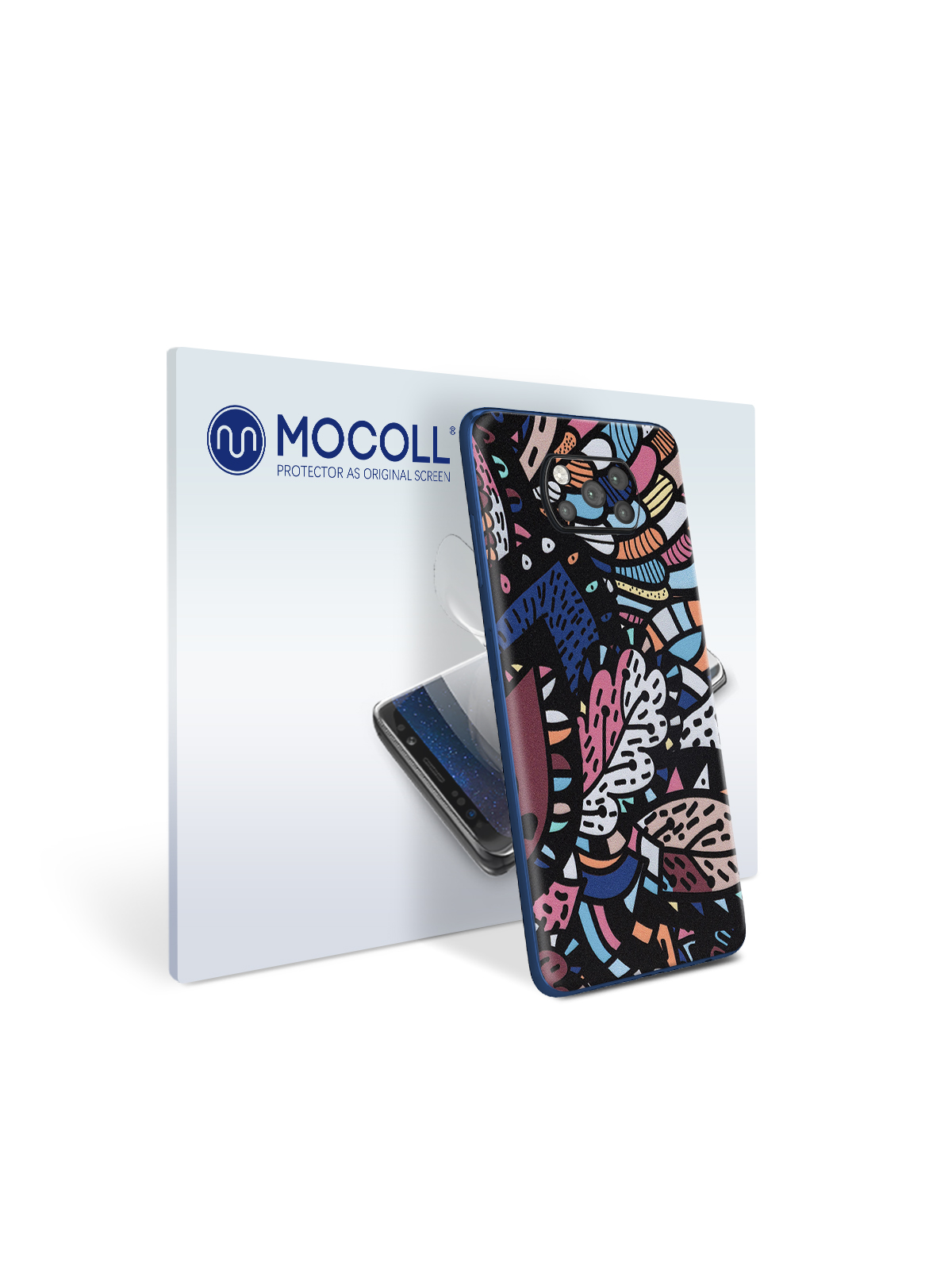 

Пленка защитная MOCOLL для задней панели Xiaomi Poco M3 Богемный узор Пальметта