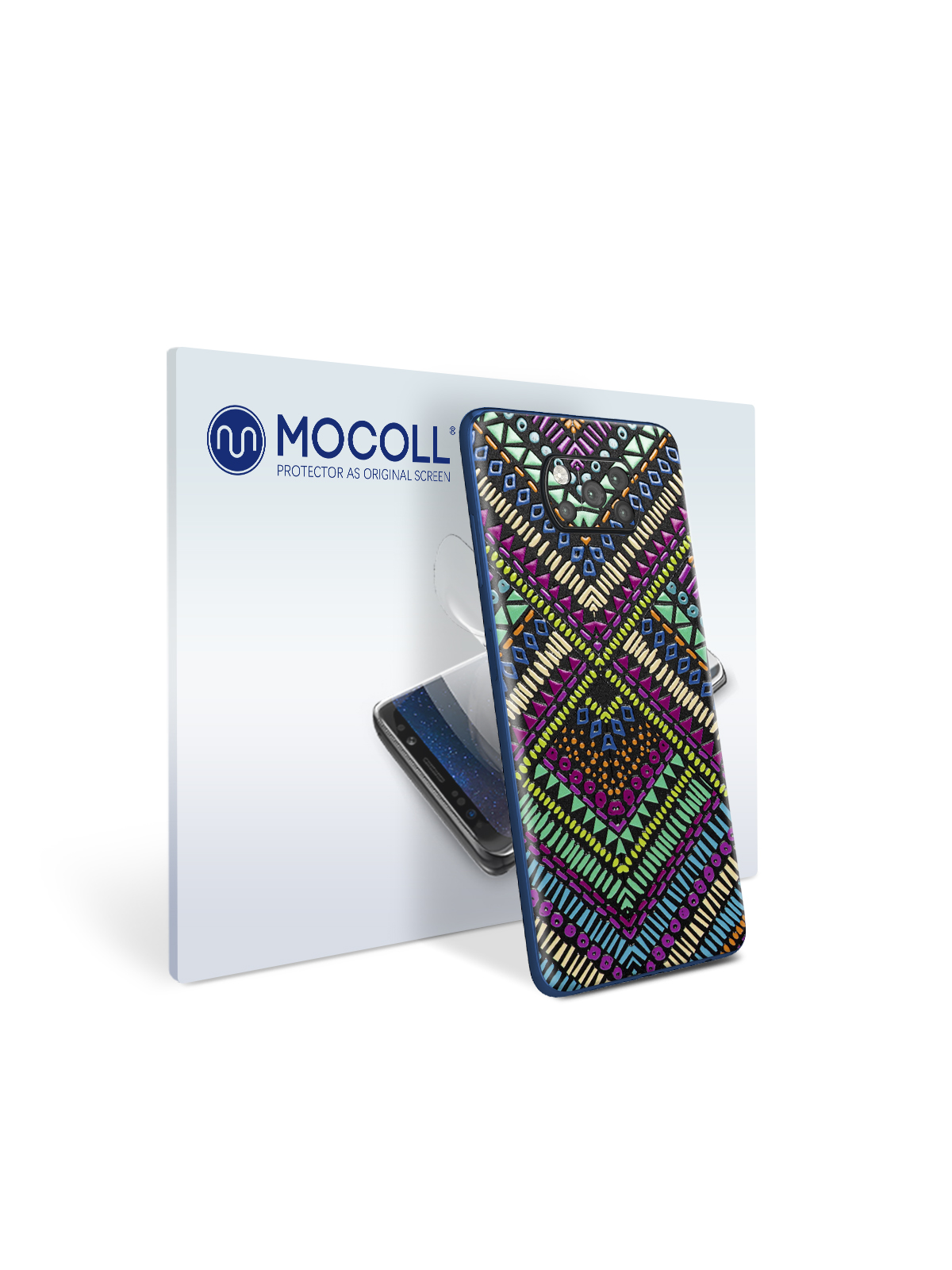 

Пленка защитная MOCOLL для задней панели Xiaomi Poco M3 Богемный узор Бохо