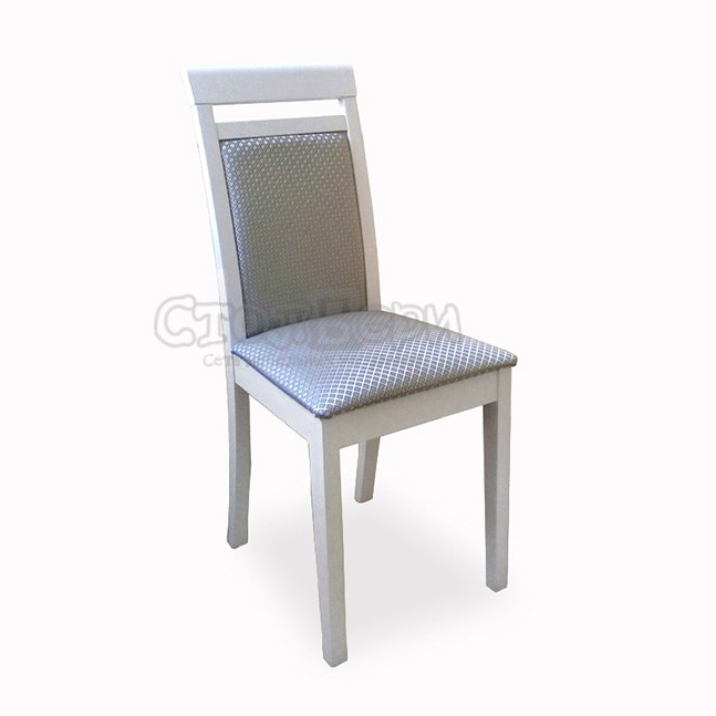 фото Столбери стул эдвин мягкий (тон эмаль белая тк атина 13790/1)