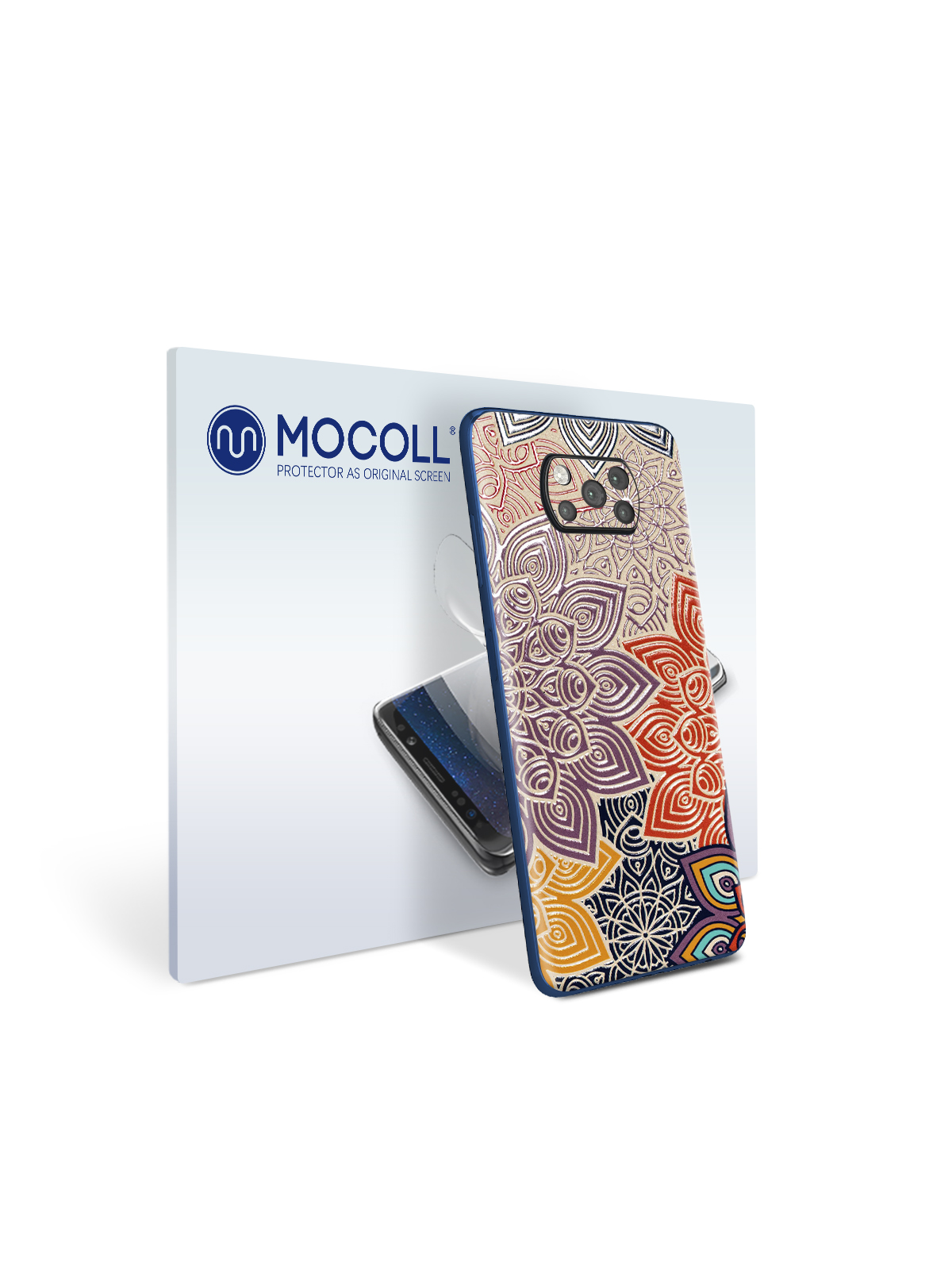 

Пленка защитная MOCOLL для задней панели Xiaomi Poco C3 Богемный узор Мандала