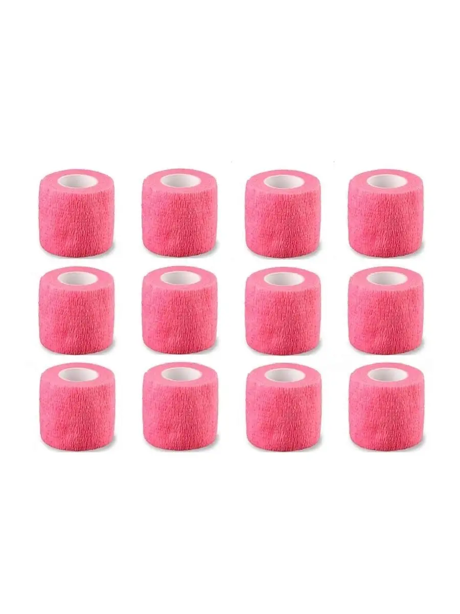 

Спортивный бинт HL Store ТБ-00007-12 розовый 450 см 12 шт