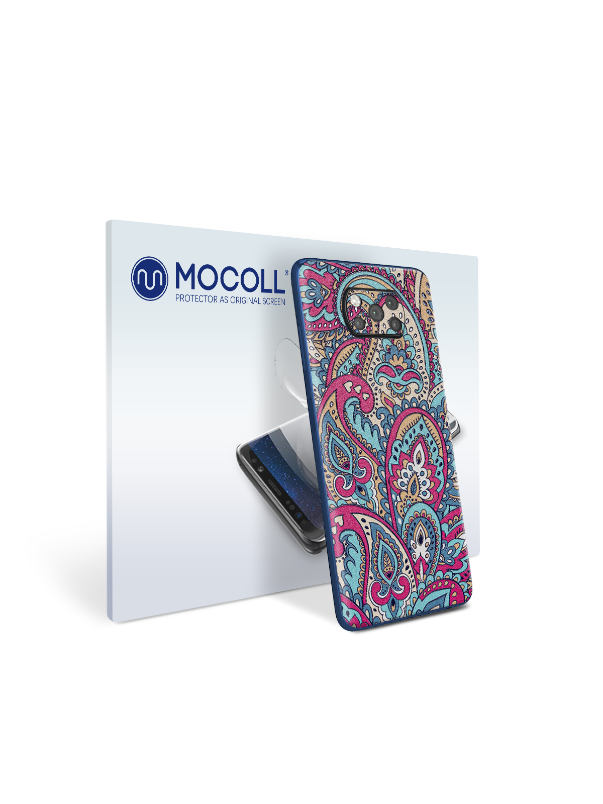

Пленка защитная MOCOLL для задней панели Xiaomi Poco C3 Богемный узор Пейсли