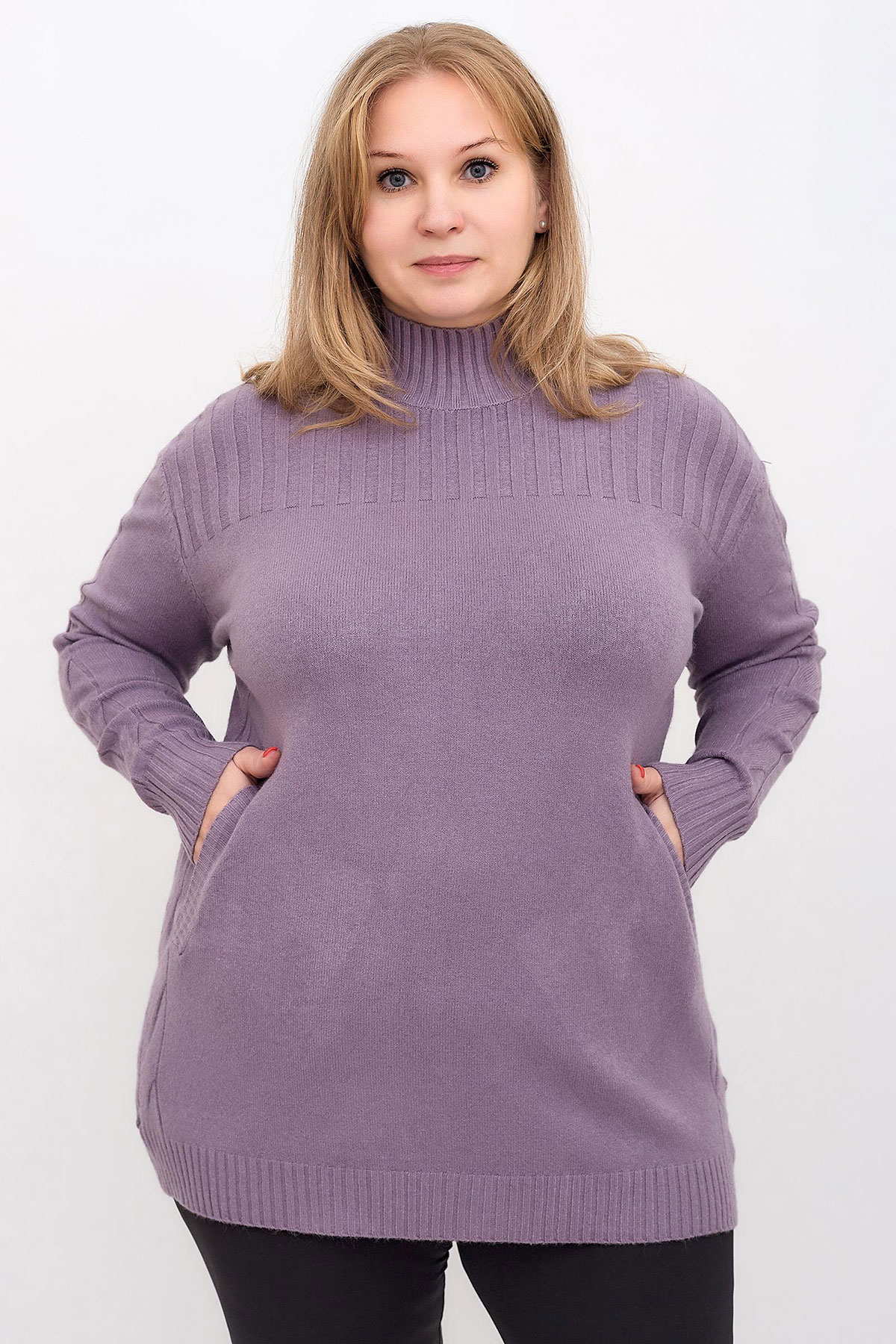

Джемпер женский LikaDress 18-1809 фиолетовый 56-58 RU, 18-1809