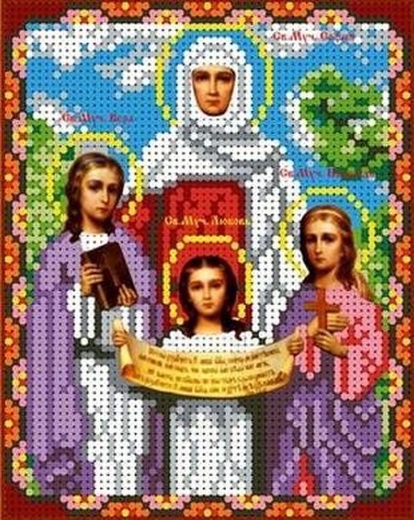

Рисунок на ткани «Святые Вера, Надежда, Любовь»
