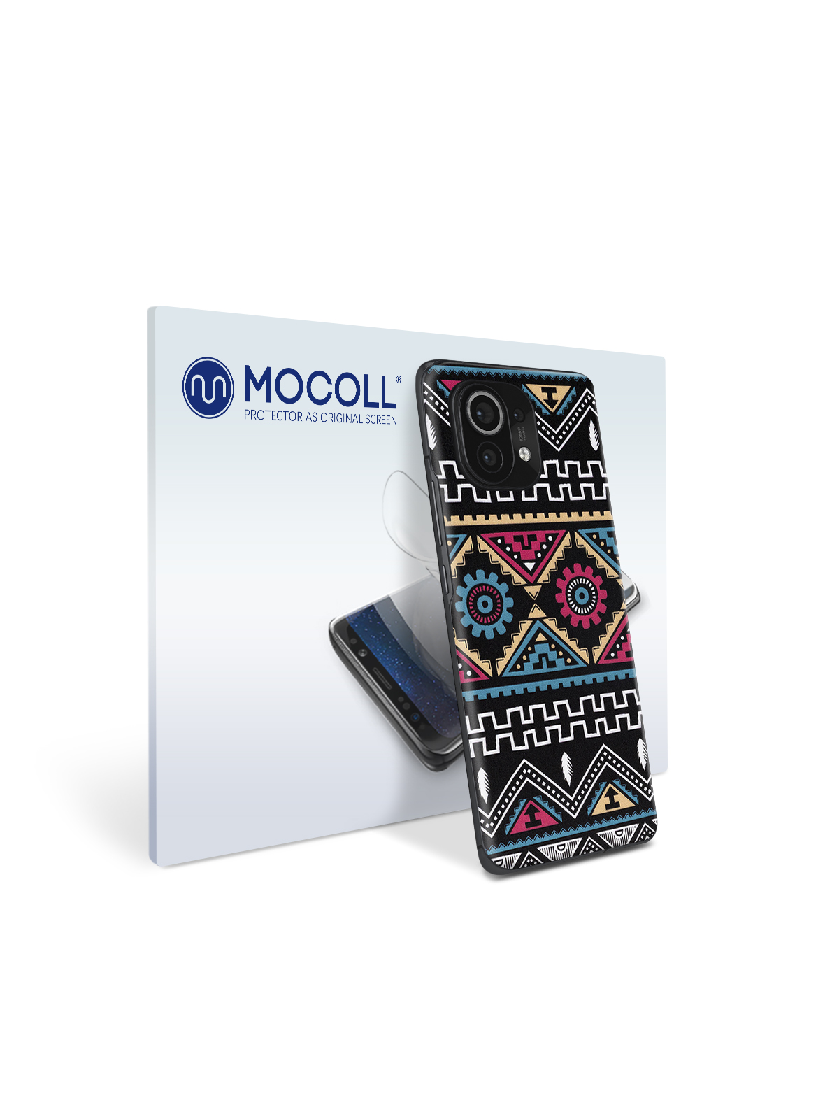 

Пленка защитная MOCOLL для задней панели Xiaomi Mi 11Lite Богемный узор Икат