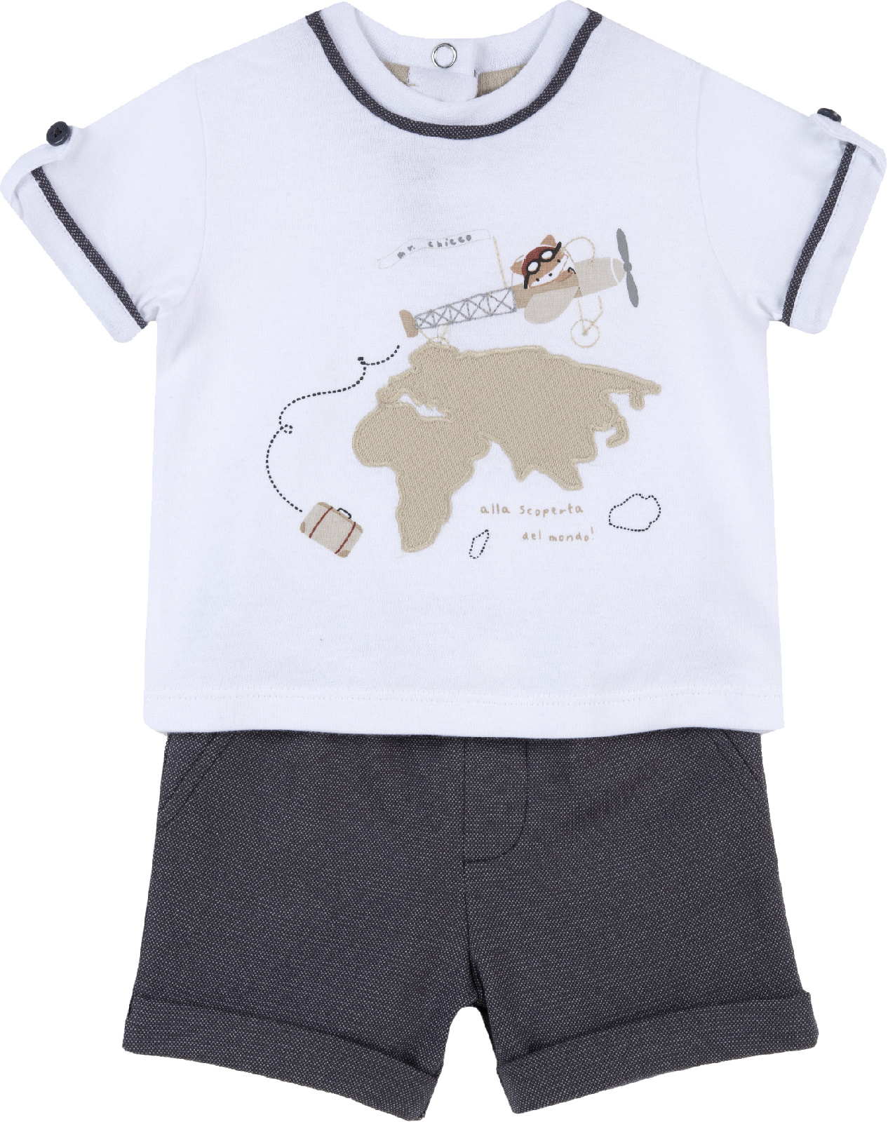

Комплект одежды Chicco 09076802092098 цв. серый р. 92, 9076802