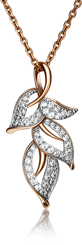 

Кулон из красного золота PLATINA jewelry 03-2108-00-401-1110-24, фианит, 03-2108-00-401-1110-24