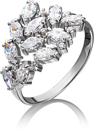 

Кольцо из золота р. 18,5 PLATINA jewelry 01-1154-00-501-1120-38, фианит, 01-1154-00-501-1120-38
