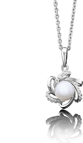 

Кулон из белого золота PLATINA jewelry 03-2166-00-302-1120-03, жемчуг культивированный, 03-2166-00-302-1120-03