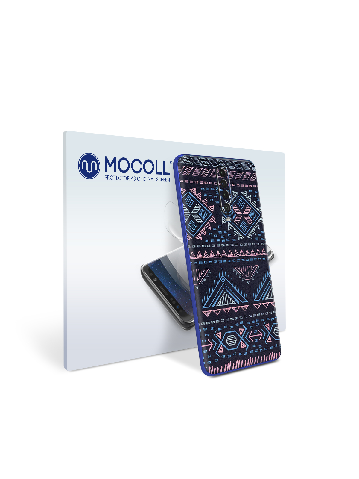 

Пленка защитная MOCOLL для задней панели Xiaomi Poco X2 Богемный узор Аргайл
