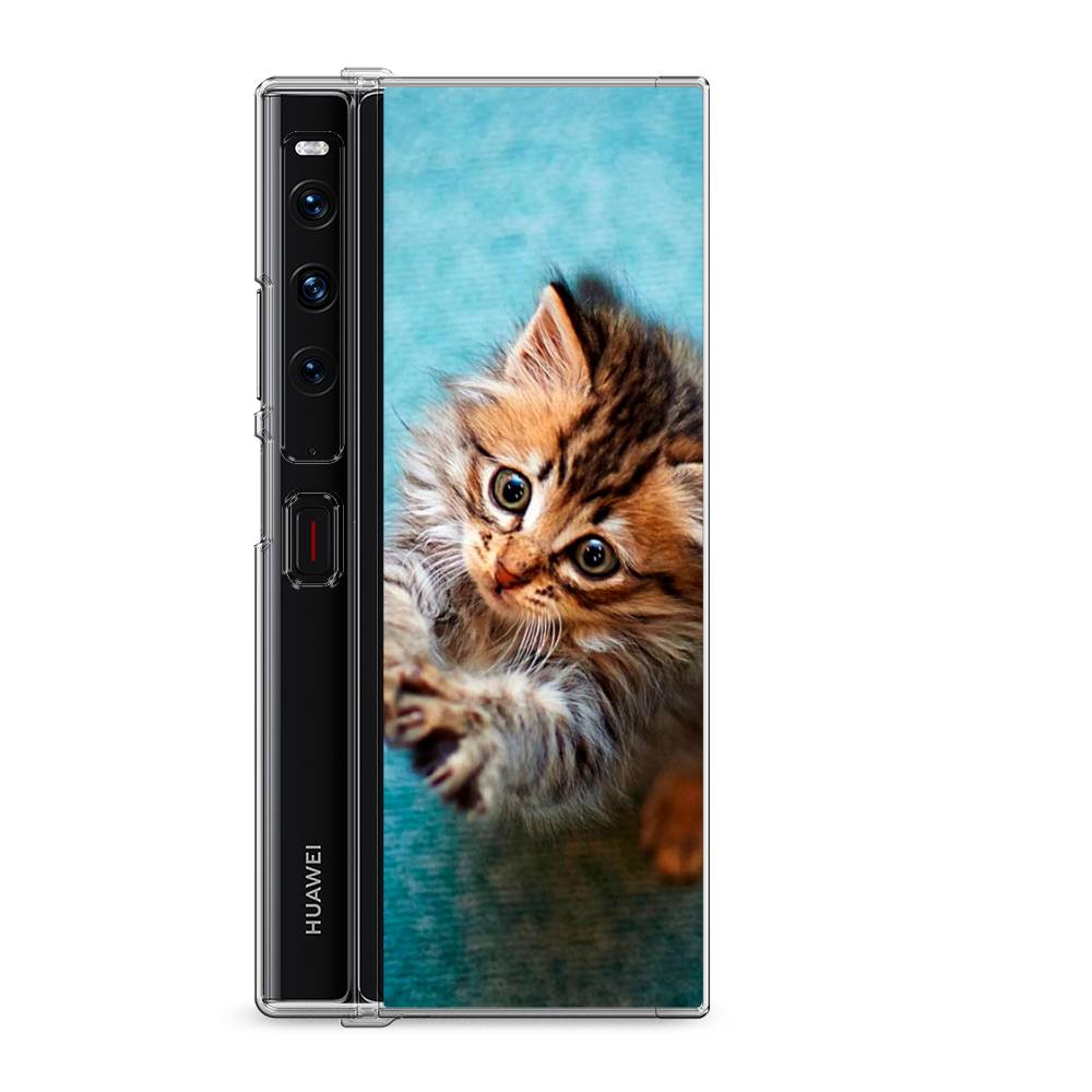 

Силиконовый чехол "Котенок просит есть" на Huawei Mate Xs 2 / Хуавеи Мате Xs 2