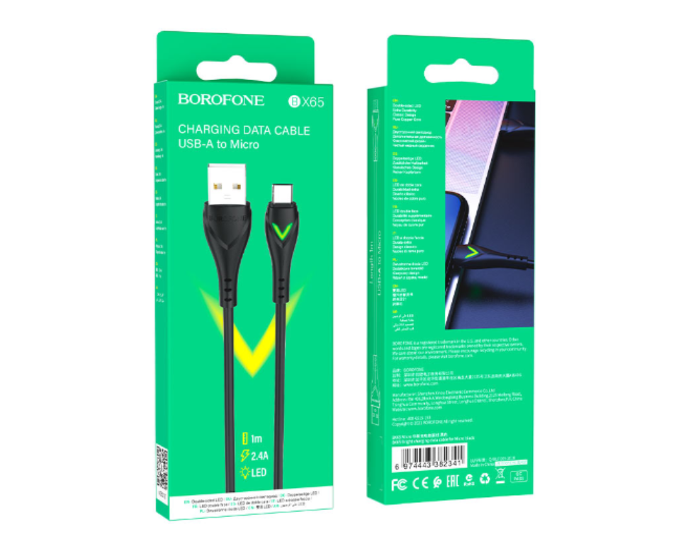 

Кабель micro usb - usb Айсотка 1 м черный