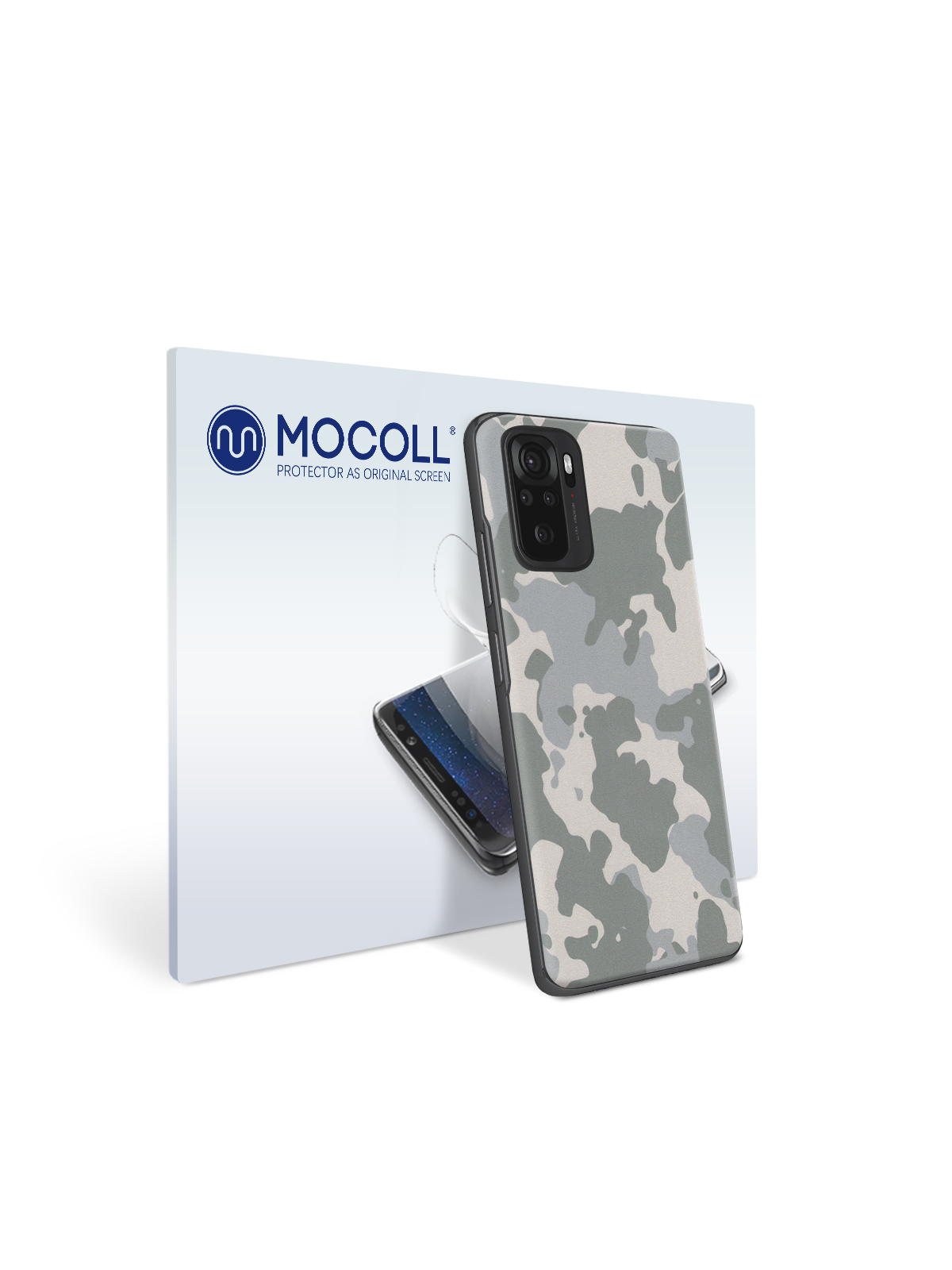 

Пленка защитная MOCOLL для задней панели Xiaomi Redmi Note 10 Хаки Серый
