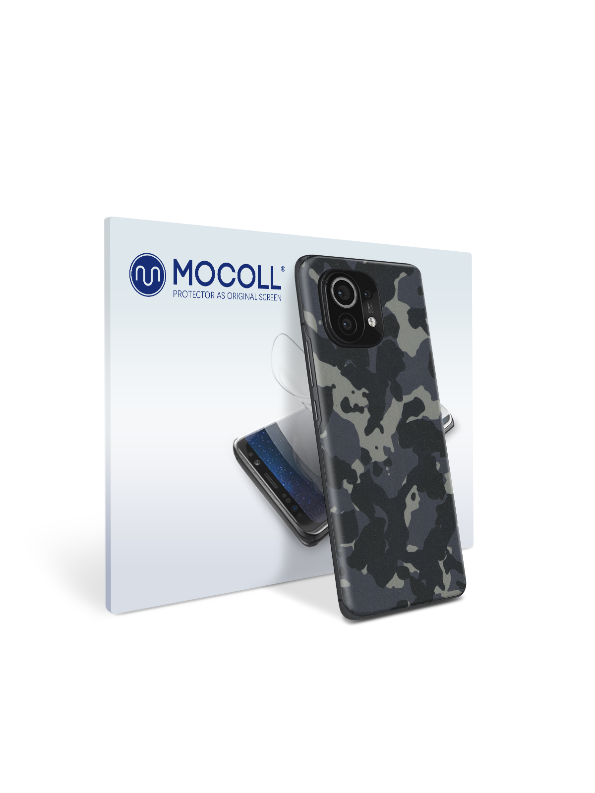 

Пленка защитная MOCOLL для задней панели Xiaomi Mi 11 Хаки Черный