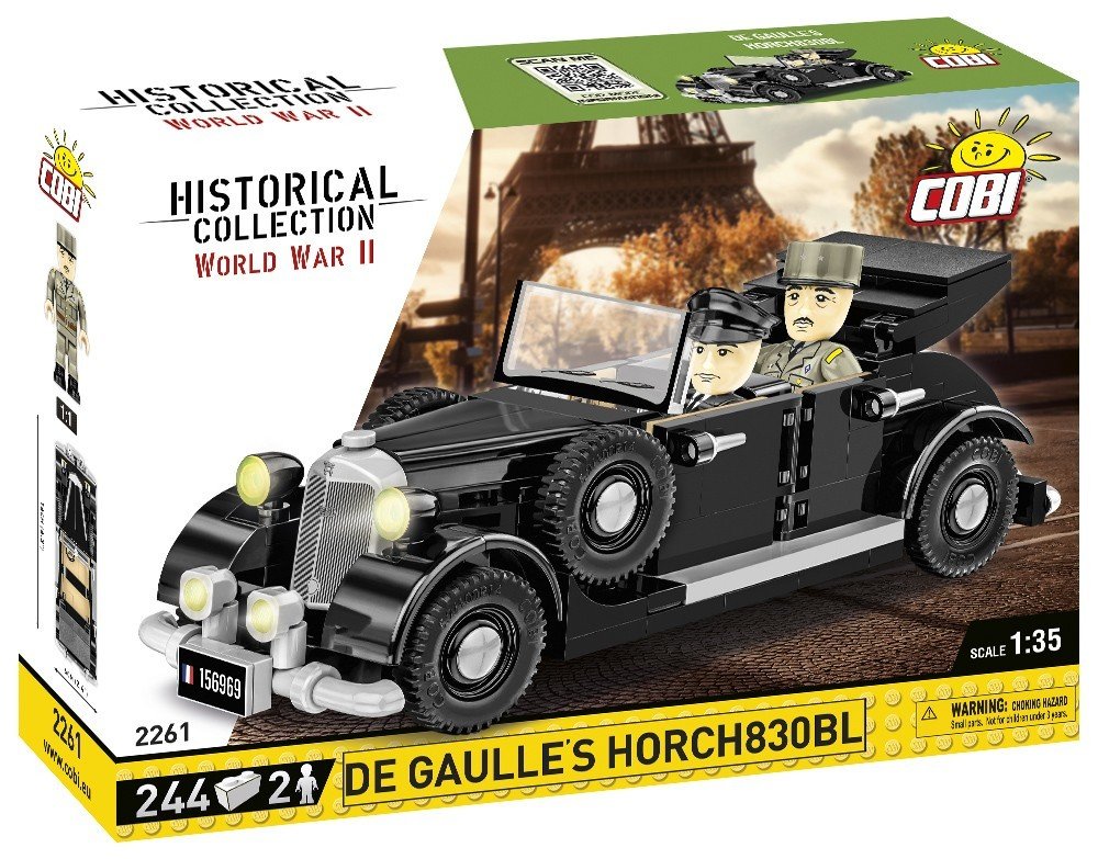 

Конструктор Cobi 2261 Немецкий внедорожник De Gaulle's Horch 830 Bl 244 деталей