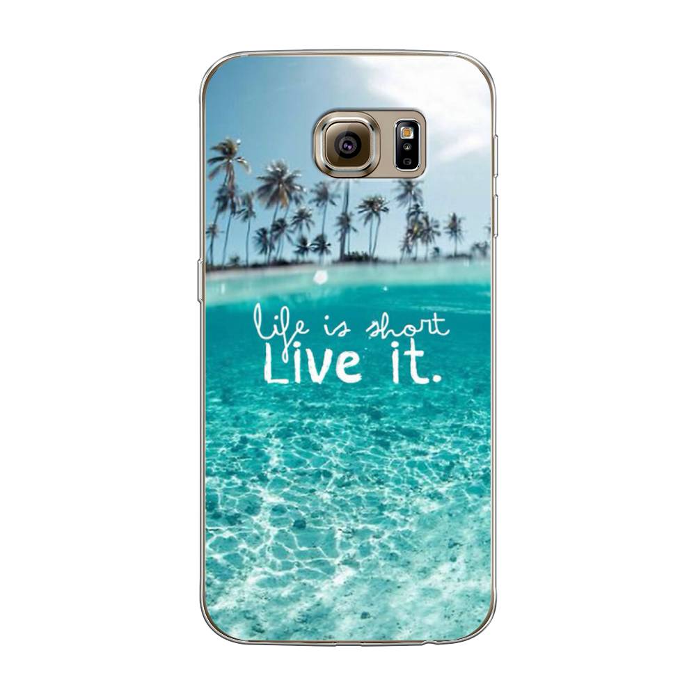 

Чехол Awog на Samsung Galaxy S6 "Live it", Розовый, 24350-7