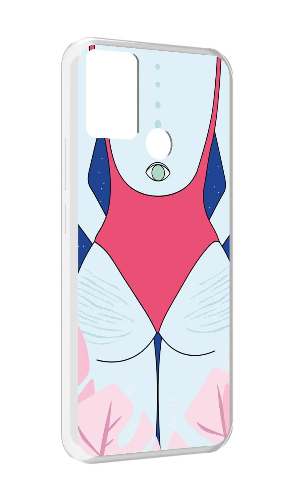 

Чехол MyPads девушка-с-глазом-на-спине для Infinix Hot 11 Play, Прозрачный, Tocco