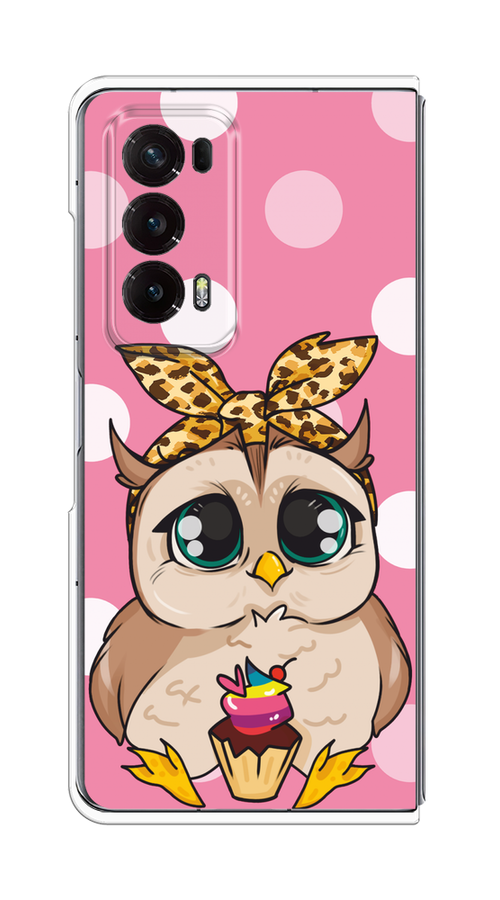 

Чехол на Honor Magic V2 "Милая совушка на розовом", Розовый;бежевый;коричневый, 6123550-1