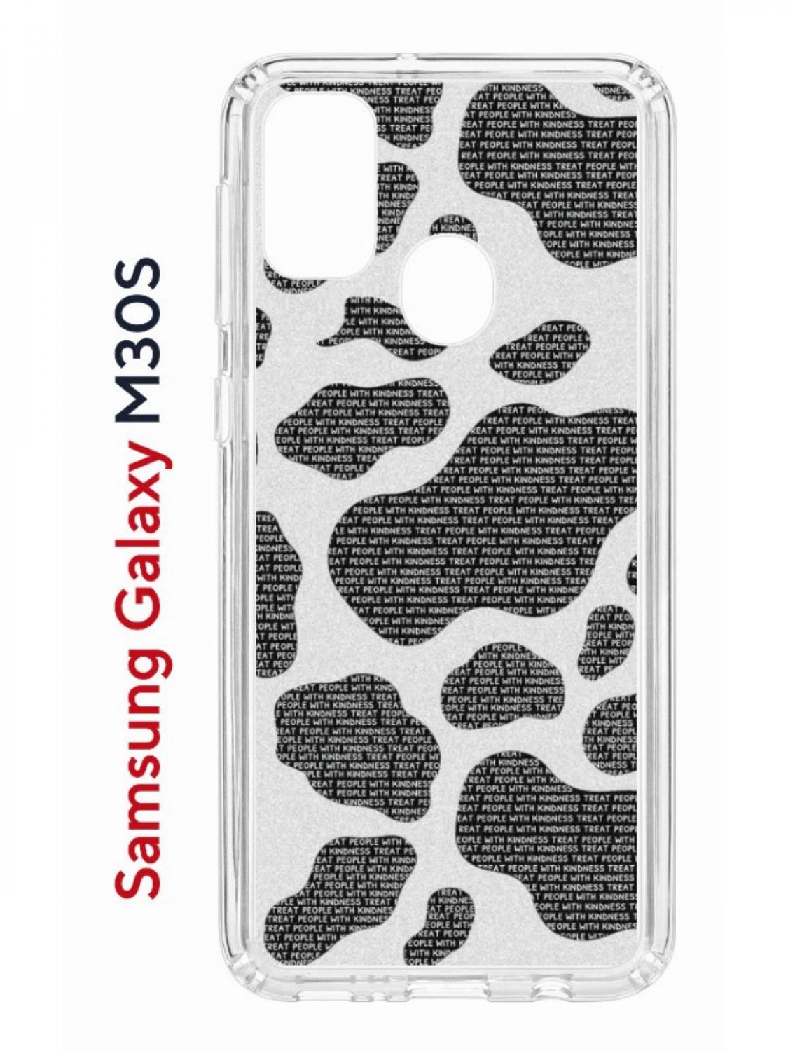 Чехол на Samsung M30S/M21 Kruche Print Доброта,противоударный бампер,с защитой камеры