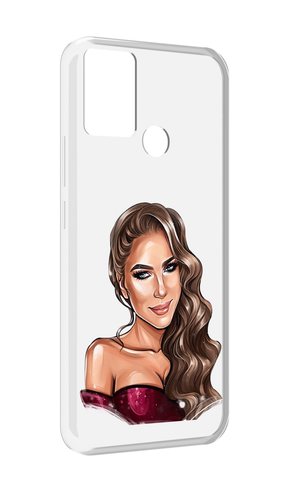 

Чехол MyPads девушка-с-улыбкой женский для Infinix Hot 11 Play, Прозрачный, Tocco
