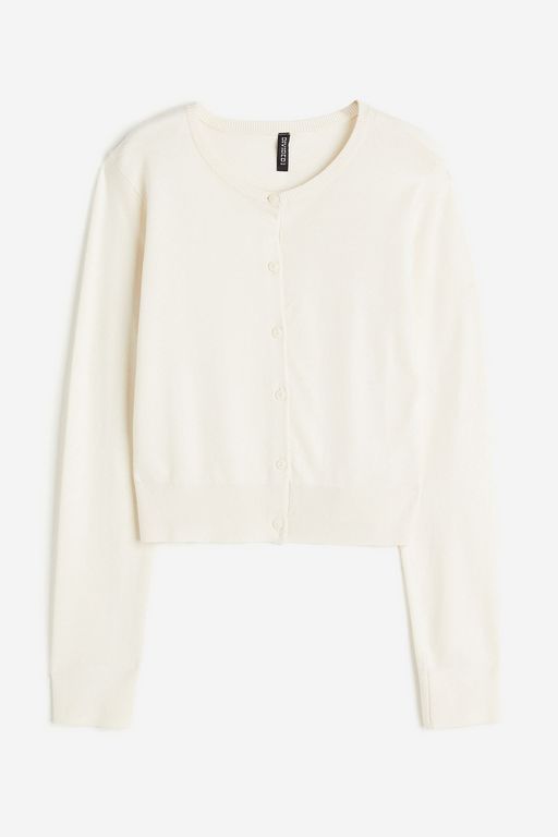 

Кардиган женский H&M 1223888 белый XS, 1223888